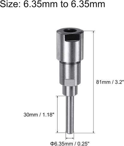 uxcell Router Collet Extension Rod Converter Adapter 8mm to 12.7mm for CNC Engraving Machine Woodworking Milling Bit in Saudi Arabia