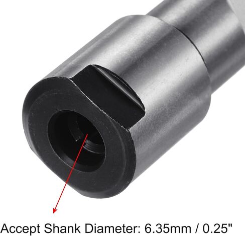uxcell Router Collet Extension Rod Converter Adapter 8mm to 12.7mm for CNC Engraving Machine Woodworking Milling Bit in Saudi Arabia