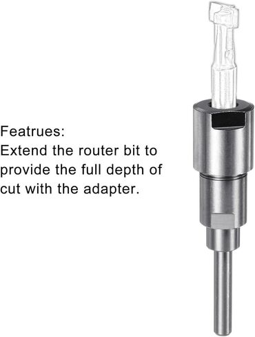 uxcell Router Collet Extension Rod Converter Adapter 8mm to 12.7mm for CNC Engraving Machine Woodworking Milling Bit in Saudi Arabia