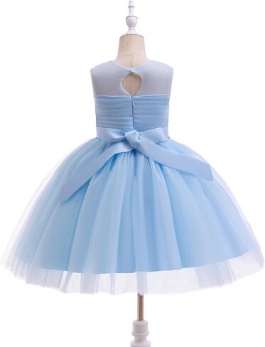 Glamulice Flower Girls Vintage Rhinestones Tulle Tutu Dress A Line Little/Big Girl Wedding Birthday Formal Party Dresses in Saudi Arabia