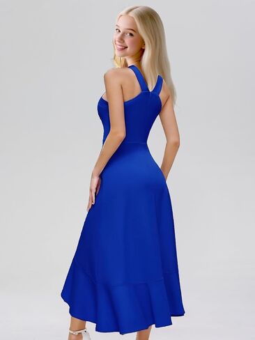 Junior Bridesmaid Dresses for Girls A-Line Halter Dress Chiffon Flower Girl Dress Formal Ball Gown for Wedding in Saudi Arabia