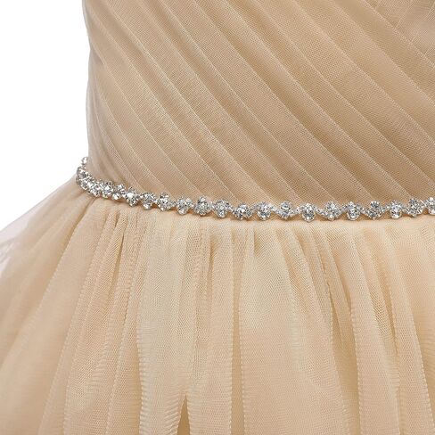 Glamulice Flower Girls Vintage Rhinestones Tulle Tutu Dress A Line Little/Big Girl Wedding Birthday Formal Party Dresses in Kuwait