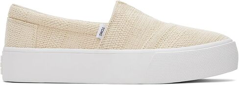 TOMS Women's Fenix Platform Slip-On Sneaker, Black Canvas, 8.5 in Saudi Arabia
