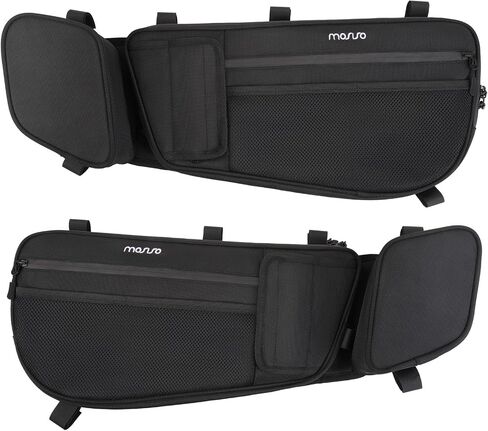أكياس Mosiso 2 Pack X3 Door متوافقة مع Can Am Maverick X3 و Max 2017-2025 ، أكياس منظم التخزين الجانبي UTV مع حامل كوب ووسادة قابلة للإزالة ، أسود in Kuwait
