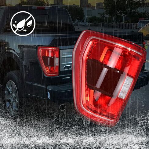 Right LED Tail Light Compatible With F150 2021 2022 2023 with Blind Spot of Original Car Rear Brake Light,Replace Red Taillight Assembly with Bulb & Harness, Turn Signal Back Up Tail Lamp in Saudi Arabia