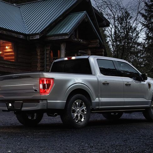Right LED Tail Light Compatible With F150 2021 2022 2023 with Blind Spot of Original Car Rear Brake Light,Replace Red Taillight Assembly with Bulb & Harness, Turn Signal Back Up Tail Lamp in Saudi Arabia