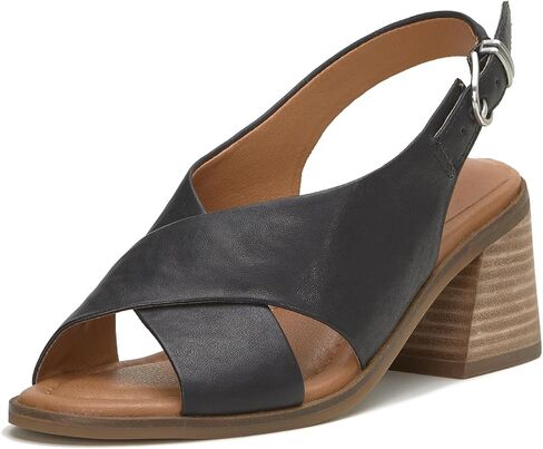 Lucky Brand Women's Rhidlee High Heel Sandal Heeled, Black, 9.5 in Saudi Arabia