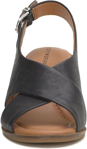 Lucky Brand Women's Rhidlee High Heel Sandal Heeled, Black, 9.5 in Saudi Arabia