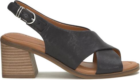 Lucky Brand Women's Rhidlee High Heel Sandal Heeled, Black, 9.5 in Saudi Arabia