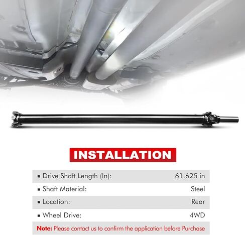 A-Premium 61.61 "مجموعة عمود محرك خلفي متوافق مع شيفروليه سوبربان 1500 2002-2004 & GMC Yukon XL 1500 2002 2003 | in Saudi Arabia
