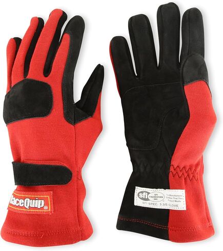 RaceQuip® 355025RQP 355 Series Gloves - SFI 3.3/5 - Black/Blue - كبير in Kuwait
