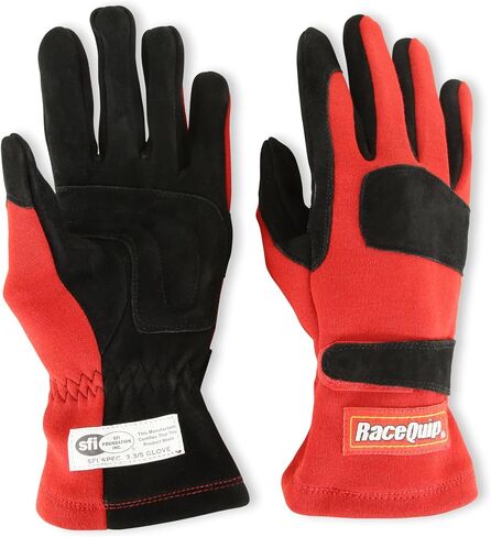 RaceQuip® 355025RQP 355 Series Gloves - SFI 3.3/5 - Black/Blue - كبير in Kuwait