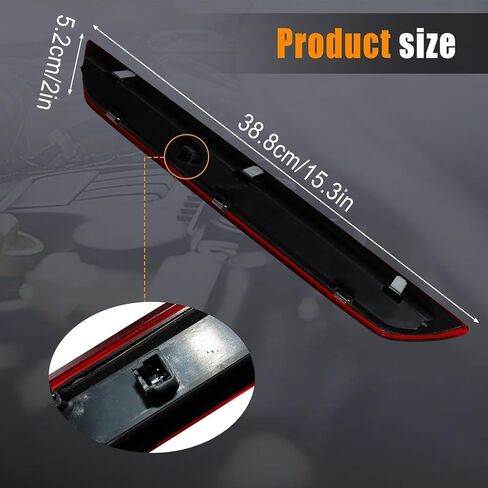 BK3Z13466A 3RD BRAKE LIGHT CENTER High Mount Stop Light BK3Z13466A FIT للعبور 150 250 350 350HD 2015-2019 استبدل# BK3Z13466A 1821327 185817 BK3Z1346A in Saudi Arabia