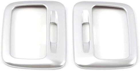 Car Accessories Fit for Mitsubishi Outlander 2013-2021Overhead Rear Seat Light Housing Cover ABS (Silver) 2 PCS in Saudi Arabia