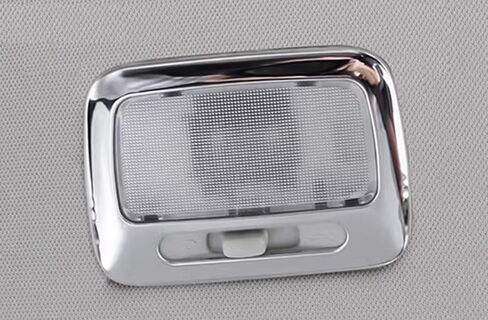 Car Accessories Fit for Mitsubishi Outlander 2013-2021Overhead Rear Seat Light Housing Cover ABS (Silver) 2 PCS in Saudi Arabia