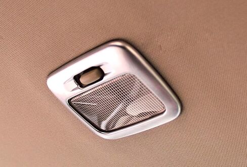 Car Accessories Fit for Mitsubishi Outlander 2013-2021Overhead Rear Seat Light Housing Cover ABS (Silver) 2 PCS in Saudi Arabia