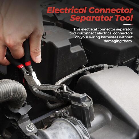 3PCS Electrical Disconnect Pliers Separator,with 41Pcs Electrical Connector Pin Extractor Removal Tool Set,Locking Push Tab Pliers for Car Electrical Wiring Automotive Car Devices in Saudi Arabia