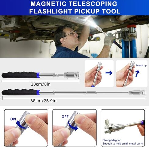 11pcs Mechanic Hook and Pick Tool Set ، أداة ربط السيارات مع مزيل Screaper Scraper Magnetic Magnetic Magnetic لحشية Magnetic Screapt لخراطيم إصلاح السيارات (أصفر) in Kuwait