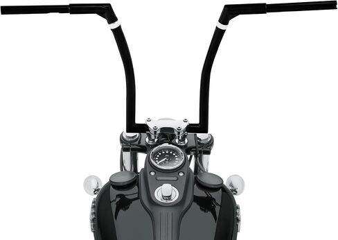 TCT-Motorparts أسود 18 "Rise 1 1/4" Fat Ape Bar Bar المقود مناسبة لهارلي Softail Sportster XL FLST FXST DYNA in Kuwait