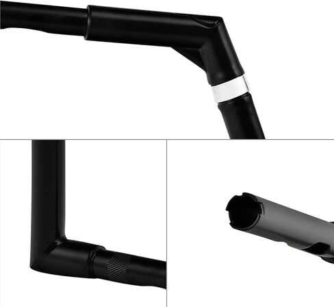 TCT-Motorparts أسود 18 "Rise 1 1/4" Fat Ape Bar Bar المقود مناسبة لهارلي Softail Sportster XL FLST FXST DYNA in Kuwait