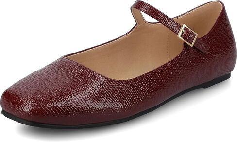 مجموعة مجلة Carrie's Carrie Boxle Strap Frick Flats Flats in Kuwait