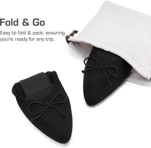 DREAM PAIRS Women's Ballet Knit Flats Foldable Pointed Toe Comfortable Dressy Flat Shoes with Bow-Knot Casual Business Work Office in Saudi Arabia