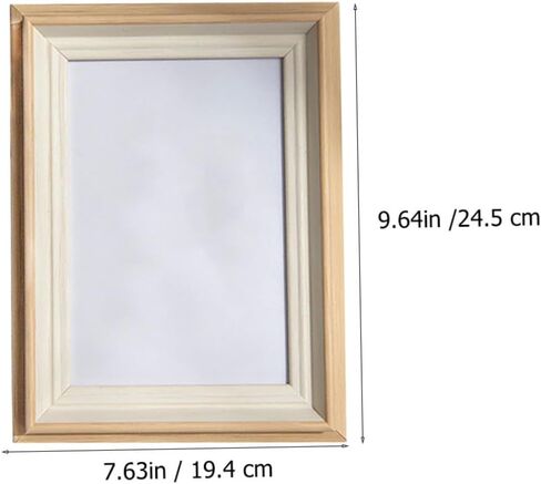 PRETYZOOM 1pc Beige Picture Frame for Desk Neutral Resin Photo Holder Holiday Photo Decor in Saudi Arabia