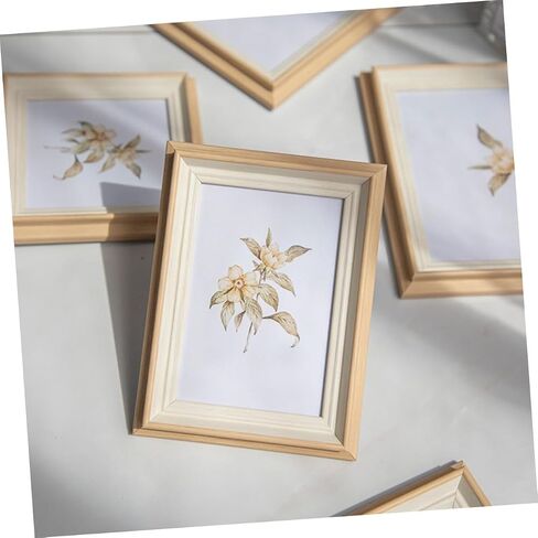 PRETYZOOM 1pc Beige Picture Frame for Desk Neutral Resin Photo Holder Holiday Photo Decor in Saudi Arabia