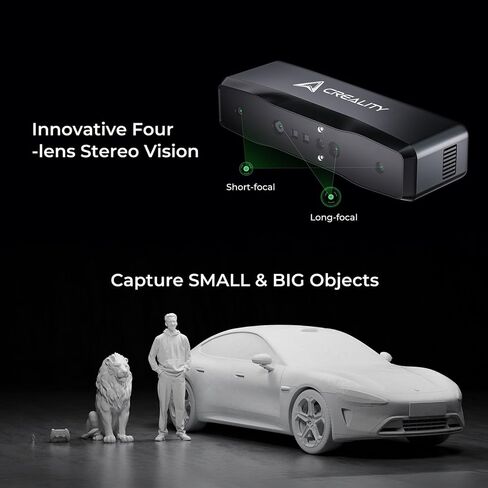 ماسح ضوئي Creality 3D CR-Scan Raptor للطباعة ثلاثية الأبعاد، ماسح ضوئي محمول متعدد الخطوط باللون الأزرق وNIR بدقة 0.02 مم، تتبع مضاد للاهتزاز، مسح سريع بالألوان الكاملة 24 بت لنظام التشغيل Windows macOS in Saudi Arabia