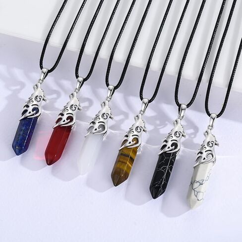 CUOKA MIRACLE Wolf Necklace 925 Sterling Silver Turquoise Crystal Wolf Pendant Wolf Head Jewelry Wolf Gift for Boy Women Men Wolf Necklace for Men in Kuwait