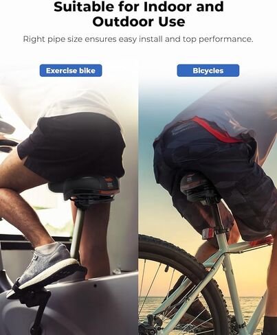 KEMIMOTO Bike Saddle Bike Seat Bicycle Seat Cushion for Men or Women with Seat Clamp Wide Padded Bicycle Saddle, City Saddle in Saudi Arabia