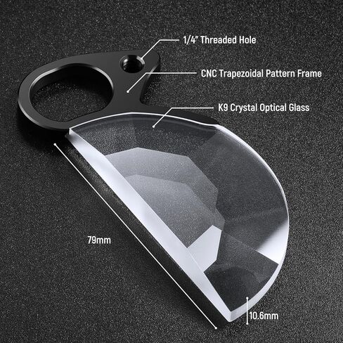 NEEWER 77mm Handheld Kaleidoscope Prism Lens Filter, Glass Prism Camera Lens Effect Filter with 2 Finger Handle, Multi Refraction, Variable Number of Photographic Subjects, DSLR Photography Accessory in Saudi Arabia