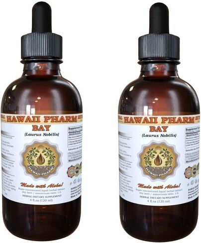Bay Liquid Extract, Bay (Laurus Nobilis) Dried Leaf Powder Tincture Supplement 4 oz in Kuwait