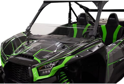 TUSK القابلة للإزالة نصف الزجاج الأمامي واضح متوافق مع Kawasaki teryx KRX 1000 2020-2025/KRX4 1000 2023-2025 in Kuwait