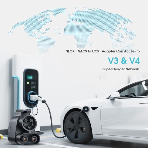 2025 محول جديد لشاحن Tesla Supercharger NACS إلى CCS1 ، DC (1000V 500A) الشحن السريع ، CCS1 EV مع سد Vortex في محطات Tesla Supercharger. متوافق مع فورد ، جنرال موتورز ، ريفيان ، فولفو والمزيد in Saudi Arabia