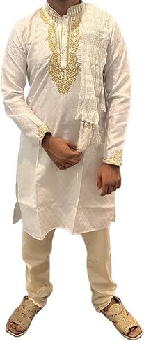 رجل شال وشاح دوباتا سرق المباراة على شيرواني كورتا ارتداء الهندي in Kuwait
