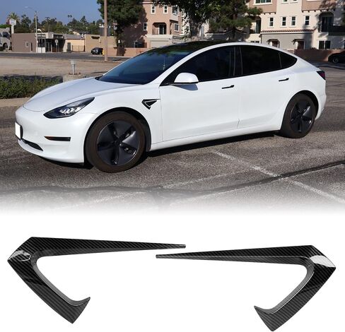FreeMotor802 فتحات التهوية الجانبية ، يناسب 2017-2023 Tesla Model 3 ، ABS Darving Driver Side Side Air Flow Cover Cover Cover (Print Print/2pcs) in Kuwait
