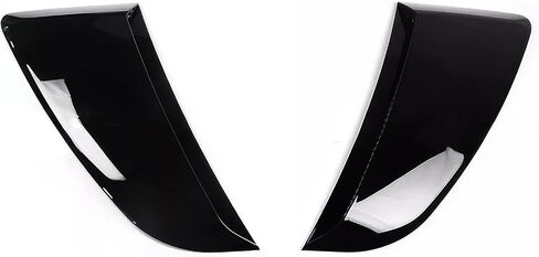 IKON MOTORSPORTS, Side Fender Vent Door Garnish Compatible with 2024-2025 Ford Mustang 7th Gen S650, IKON Style ABS Plastic Carbon Fiber Paint Side Fender Vent Trim 2PCS in Saudi Arabia