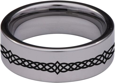 Tungsten Carbide Celtic Tree of Life Band Band Band Ring For Men and Women 8mm in Kuwait