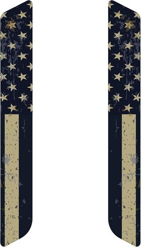 Kustom Cycle Parts Rustic American Flag Form Fork Replacements. تباع في أزواج. متوافق مع العديد من نماذج هارلي ديفيدسون. غير عاكس (العلم الريفي) in Saudi Arabia