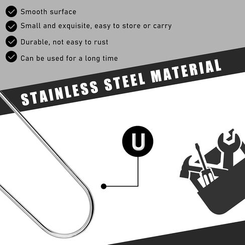 4 قطع أداة إزالة راديو السيارة، أداة فك تجميع راديو ستيريو على شكل حرف U، مجموعة أدوات إزالة صوت ستيريو تلقائي من الفولاذ المقاوم للصدأ لمعظم المركبات، ملحقات السيارة (على شكل حرف U) in Kuwait