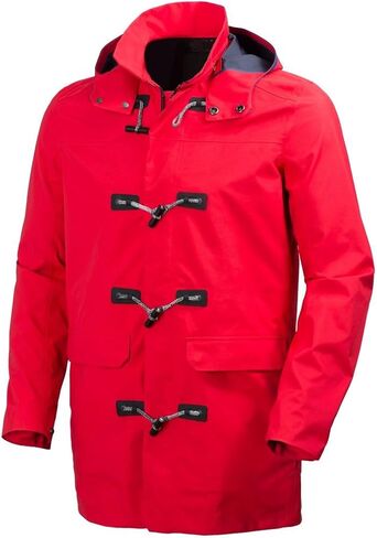 Helly Hansen Men's Ask Canvas Duffel Coat (كبير ، أحمر) in Saudi Arabia