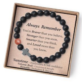 Gifts for Kids Boys Christian Personalized Beaded Bracelets Birthday Cards 5 7 9 11 Year Old School Classroom Ramadan Gifts Kids Valentines Day Christmas Stocking Stuffers Easter