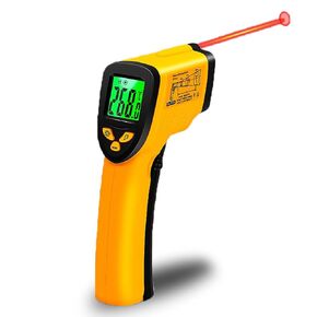 Infrared Thermometer Laser Surface Temp Reader Auto Shutdown Data Storage Temperature Measuring Non Contact Portable ‑50‑600℃ (-58~752℉) for Cooking, Pizza Oven, Grill & Engine