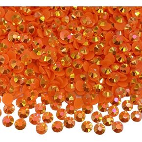1000pcs 6mm Resin Rhinestone AB Color Round Flatback Jelly Resin Rhinestones Glitter Diamond Stone for DIY Crafts Face Makeup Cups Bottles Tumblers (6mm, 1 Jelly Lt. Blue AB)