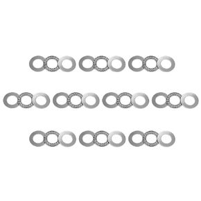 uxcell AXK1730 Thrust Needle Roller Bearings with Washers 17mm Bore 30mm OD 2mm Width 10pcs