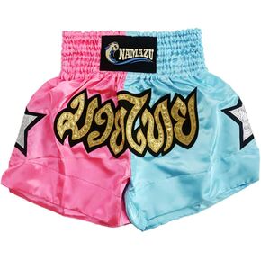 NAMAZU Muay Thai Shorts for Men and Women, High Grade MMA Gym Boxing Kickboxing Shorts.