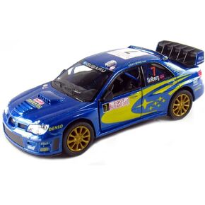 KiNSMART 2007 Subaru Impreza WRC Racing Edition 5 Inch 1:36 Scale Die Cast Metal Model Toy Race Car