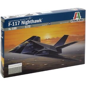 Italeri 1:72 Aircraft No 189 F-117a Nighthawk Model Kit (510000189)