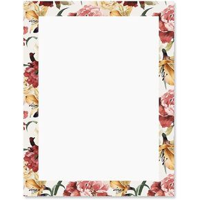 Celestial Hearts Letter Stationery - Set of 25 Valentine's Day Themed Paper, 8 1/2" x 11", Printer Compatible, Great for Wedding Announcements, Holiday Event Invites, Valentine Parties, Romantic Notes